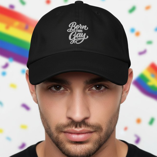 Born This Gay Pride Broderad Keps (Born This Gay Pride Embroidered Baseball Cap
by Ricaso. Be your authentic self Ideal for pride month)