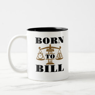 Born till advokat Två-Tonad mugg