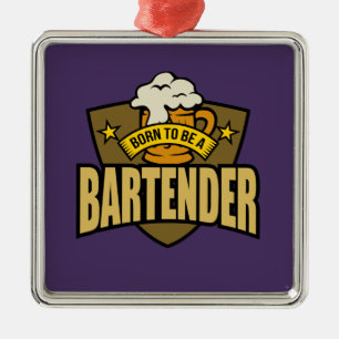 Born till Bartender Julgransprydnad Metall