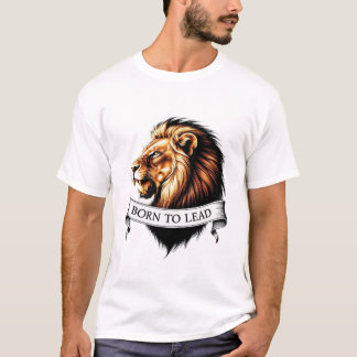 "Born till bly - Lejon huvudtröja" T Shirt