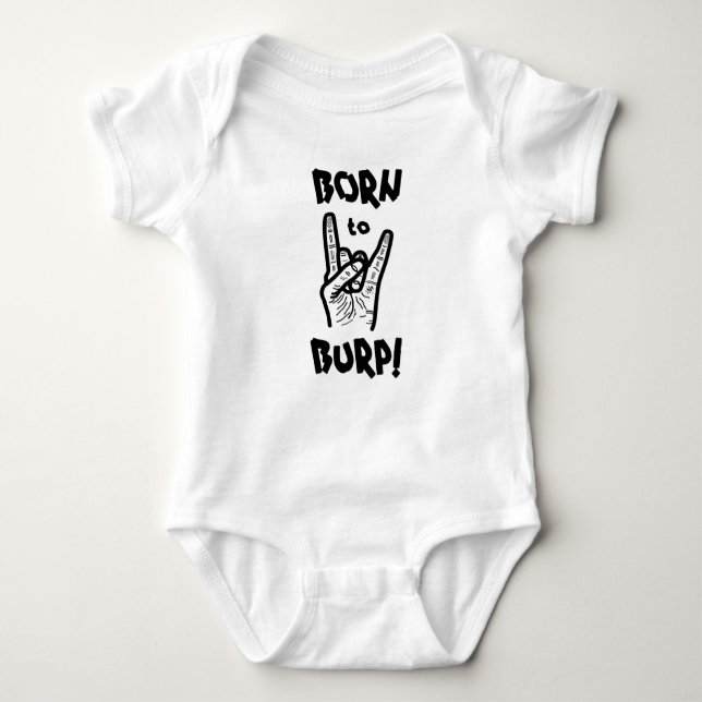 Born till burk! t shirt (Framsida)