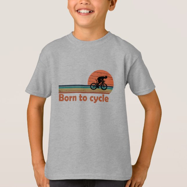 Born till cykeln t shirt (Framsida)