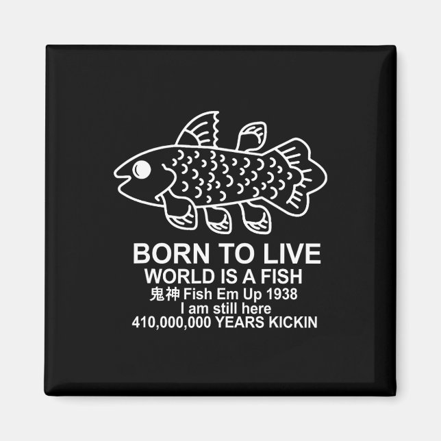 Born till den levande världen är fiskens koelakant magnet (Framsidan)