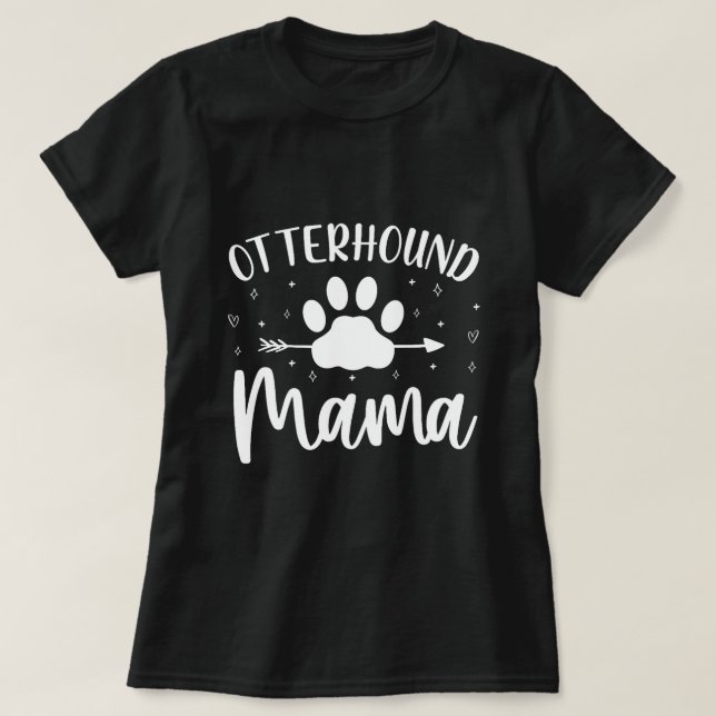 Born till en otterhound Mamma Chien lout T Shirt (Design framsida)