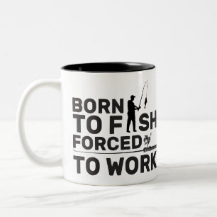 Born till fisk som tvingats arbeta bekvämt Mugg