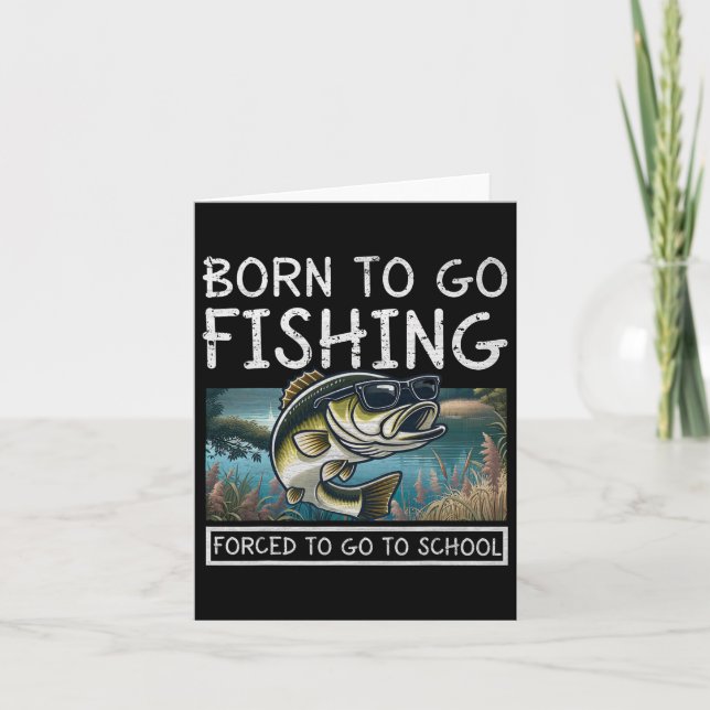 Born till fisk som tvingats till skolfiske kort (Framsida)