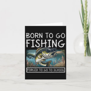 Born till fisk som tvingats till skolfiske kort
