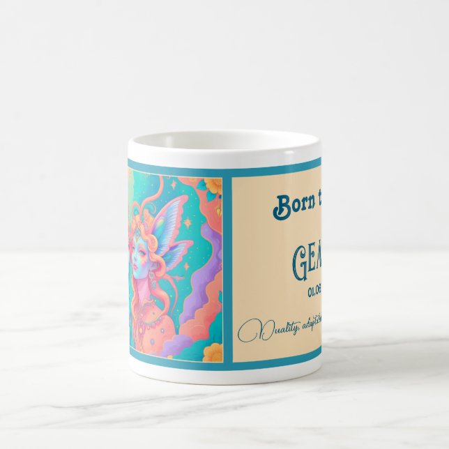 Born till Gemini Kaffemugg (Center)
