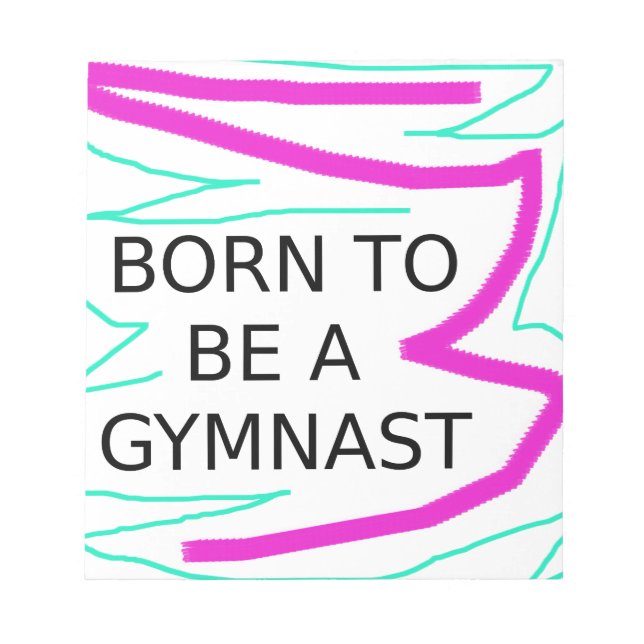 Born till Gymnast Anteckningsblock (Framsida)