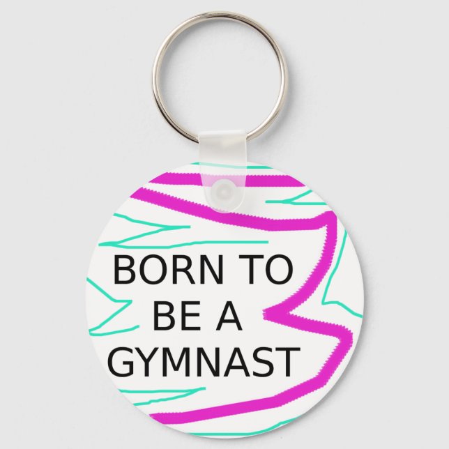 Born till Gymnast Nyckelring (Framsida)
