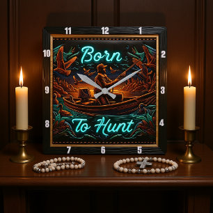 Born till Hunt Hunters samtal Fyrkantig Klocka