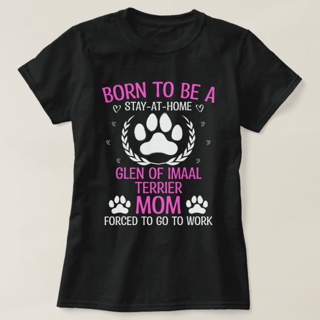 Born till Imaal Terrier Mamma Funny 3 T Shirt (Design framsida)