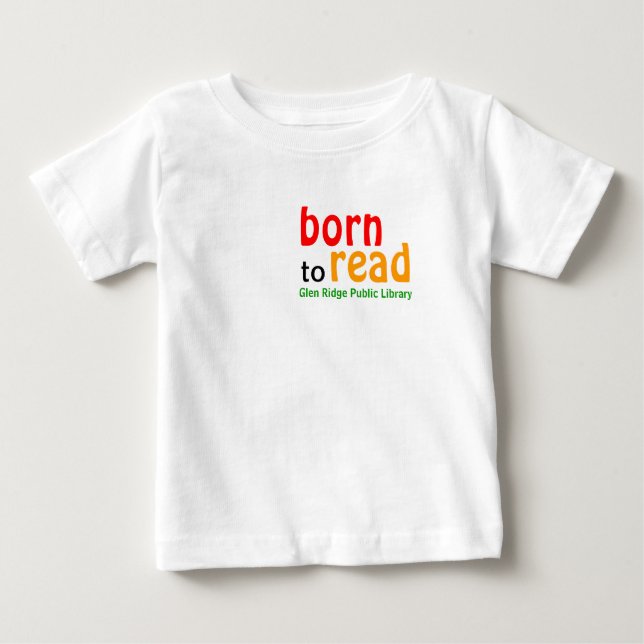 Born till Lätt, långsårad Baby Shirt Tee (Framsida)