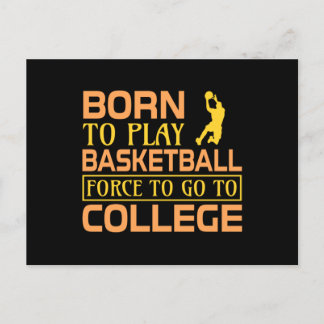Born till Play Basketball Vykort