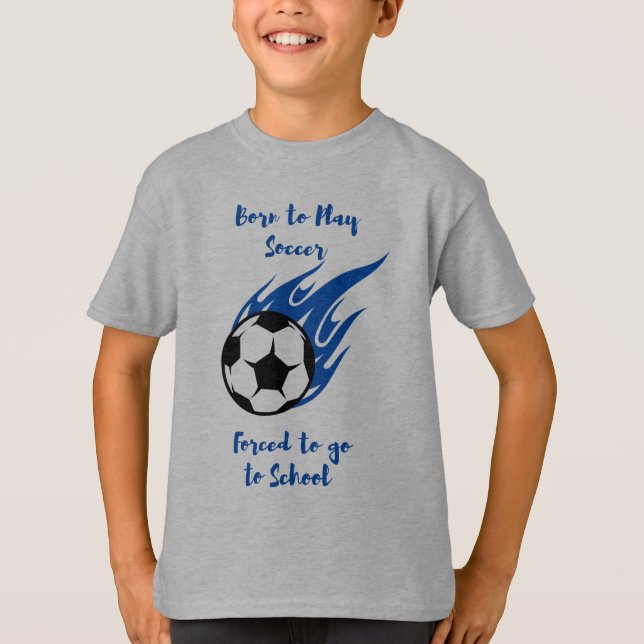 Born till Play-idrottare tvingad till skola T-Shir T Shirt (Framsida)