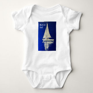 Born till Sail baby-gåva. T Shirt