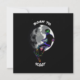 Born till Scoot-Scooter och Måne-platta kort