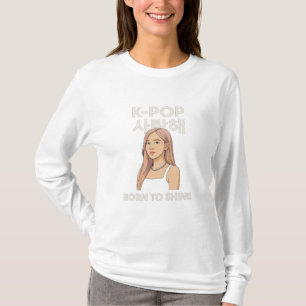 ✨ Born till Shine LongSleeve med minimalistisk K T Shirt