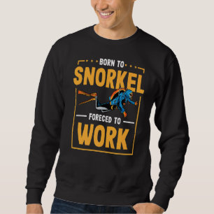 Born till Snorkel tvingad att arbeta dykardykare d Lång Ärmad Tröja