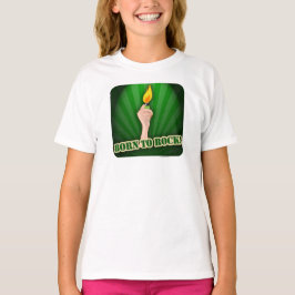 Born till Sten Lighter Design Tecknad T-shirt