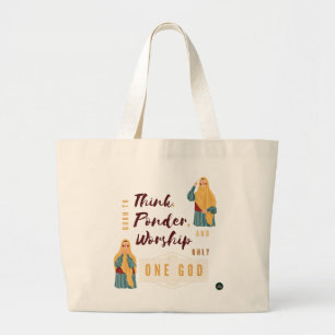 "Born till Tänka, Ponder och Hership One God" Jumbo Tygkasse