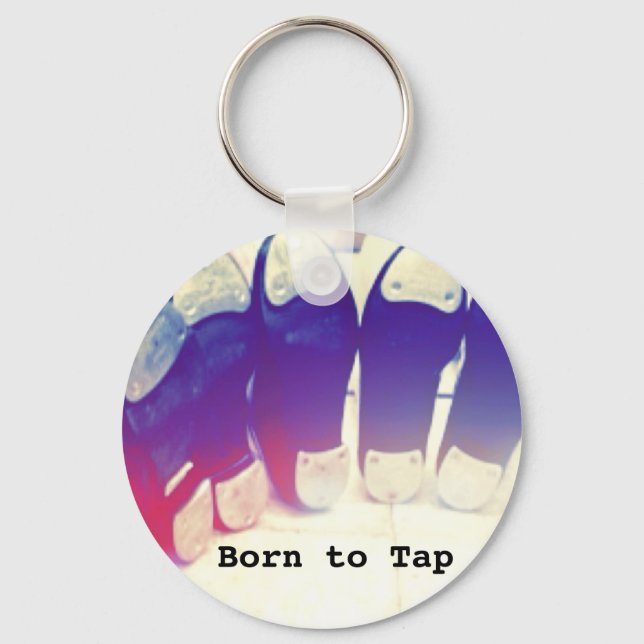 Born till Tap Dance-nyckelkedja Nyckelring (Framsida)