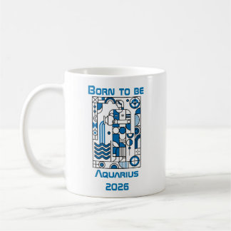 Born to be Aquarius Kaffemugg