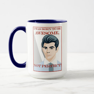 Born To Be Awesome Retro Vintage Young Man Male  Mugg