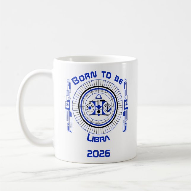 Born to be Libra Kaffemugg (Vänster)