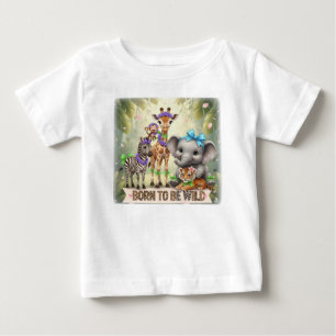 Born to Be Wild - Djungelbebisar - T Shirt