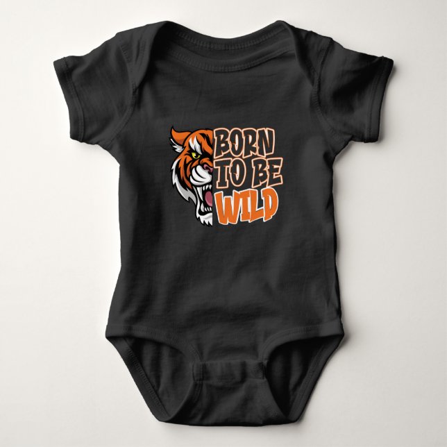 Born to Be Wild - Tiger Art   T Shirt (Framsida)