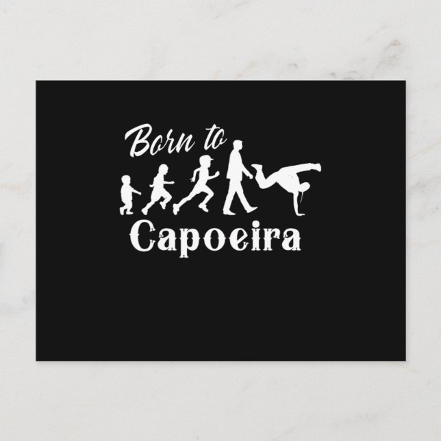 Born To Capoeira Evolution Dance Fight Brazilian G Vykort (Framsida)