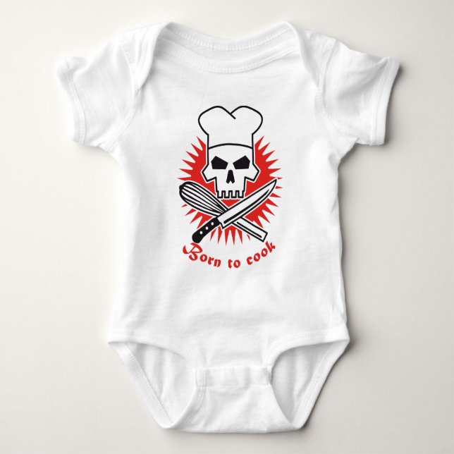 born to cook tee (Framsida)