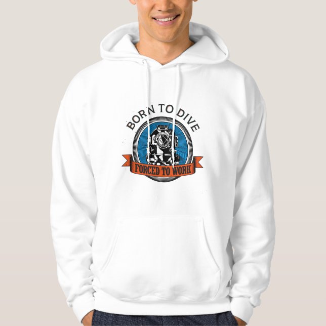 Born to Dive Hoodie (Framsida)