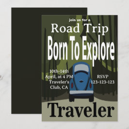 Born to Explore Road Resa Travel Inbjudningar
