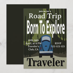 Born to Explore Road Resa Travel Inbjudningar