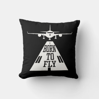 Born To Fly Aviation Pilot Flying Airplane Aircraf Kudde