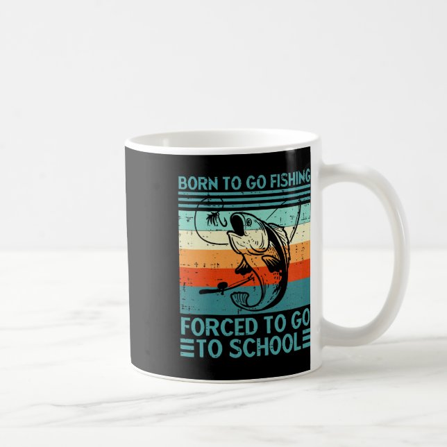 Born to Go FishForced School Kaffemugg (Höger)