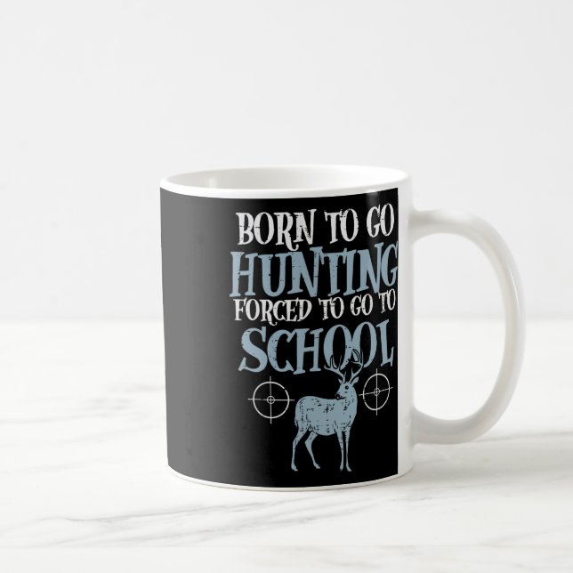 Born to Go Hunced School Funny Hunter Boys Kaffemugg (Höger)