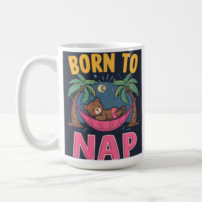 Born To Nap Mug Kaffemugg (Vänster)