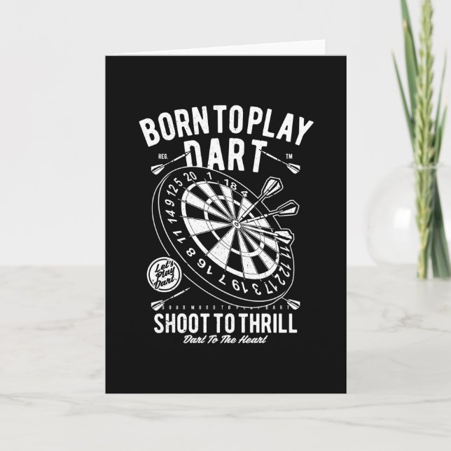 Born to Play Dart Kort (Framsida)