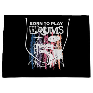 Born to Play Drums Drumming Rock musik Band Drumme