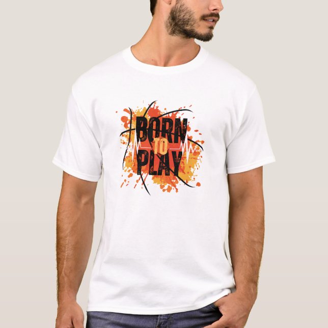 Born To Play – Gamer & Athlete Tee for Passion-Dri (Framsida)