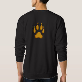 Born to Prowl – Golden Raccoon Paw Hoodie Lång Ärmad Tröja