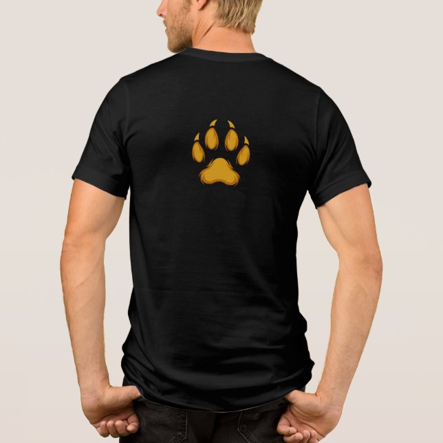 Born to Prowl – Golden Raccoon Paw Hoodie T Shirt (Baksida)