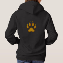 Born to Prowl – Gyllene tvättbjörnshand Hoodie
