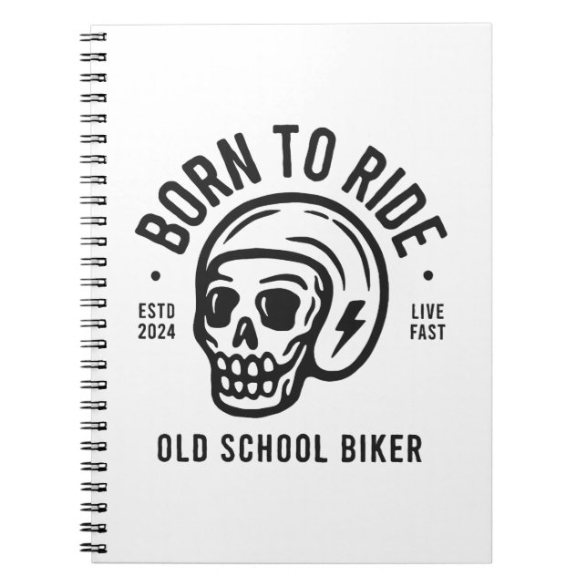 Born to Ride Anteckningsbok (Framsidan)