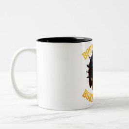 Born to Ride Flaming Skull Helmet Två-Tonad Mugg