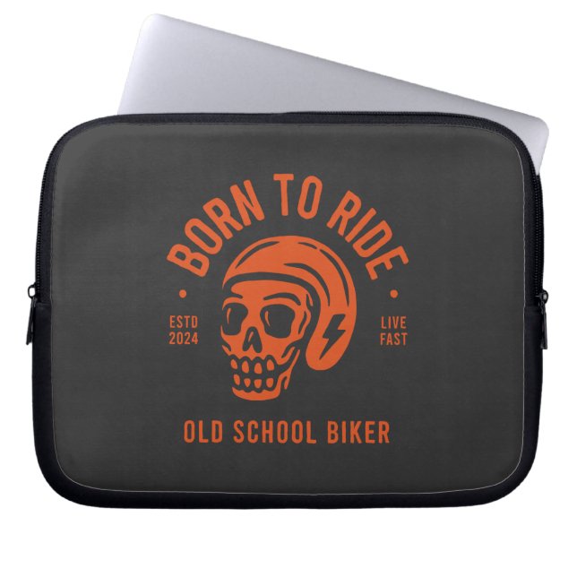 Born to Ride Laptop Fodral (Framsidan)