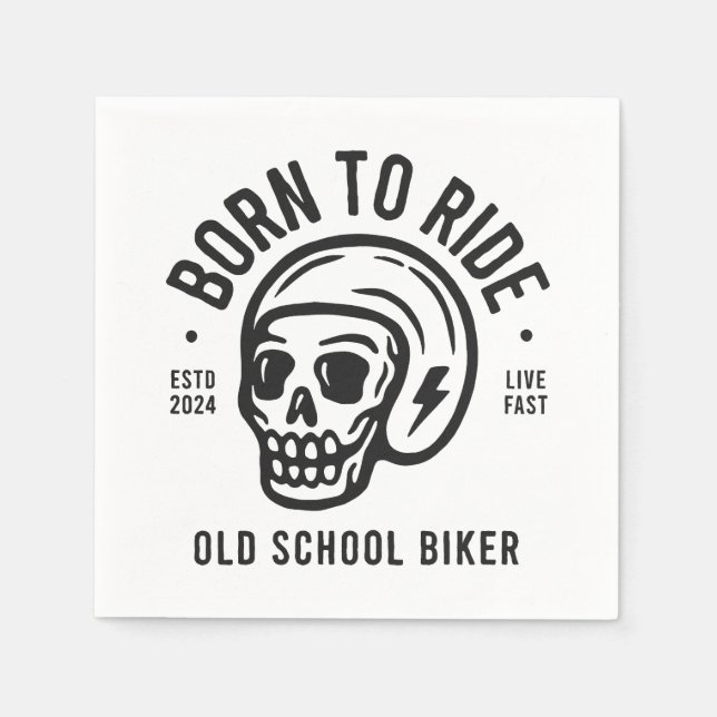 Born to Ride Pappersservett (Framsidan)